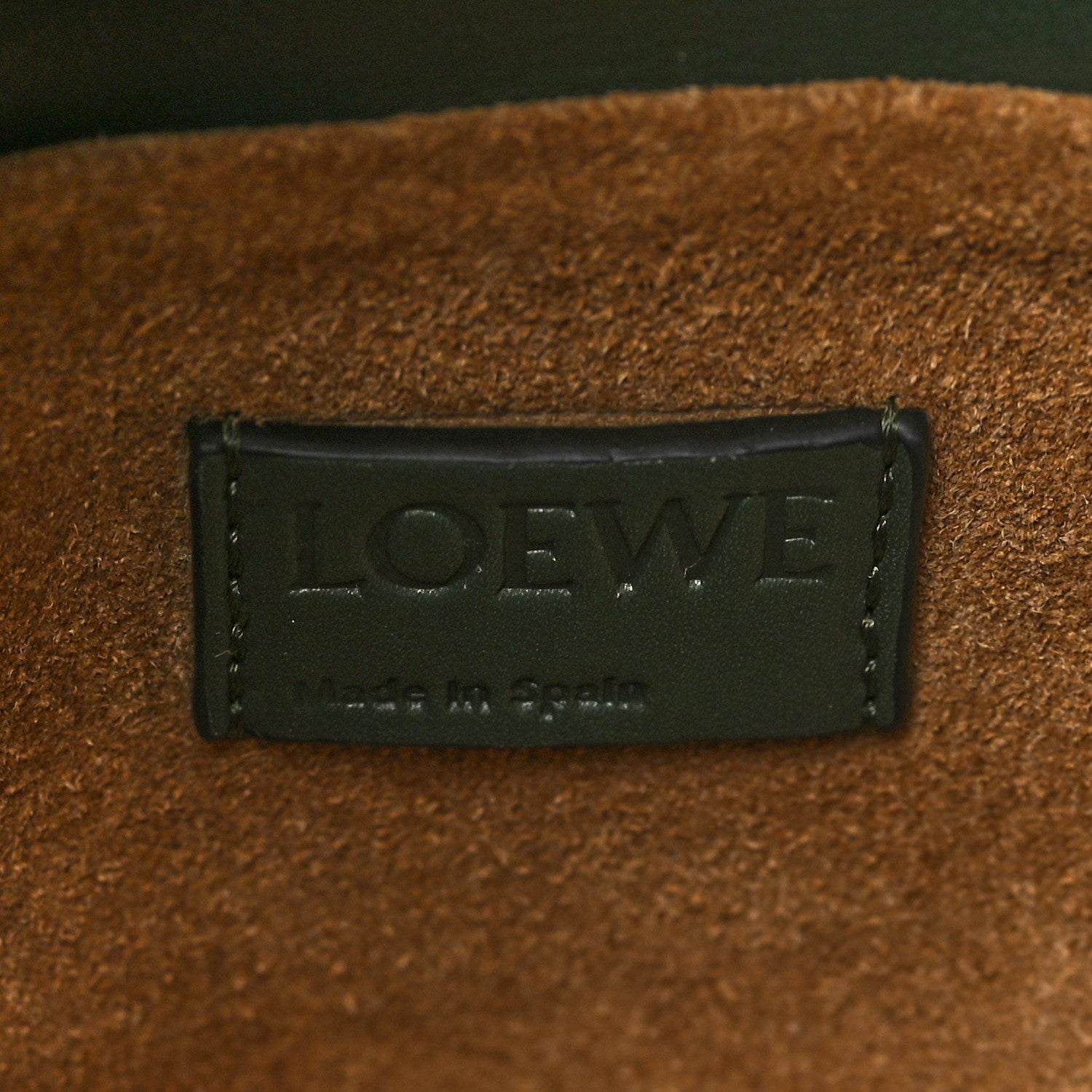Loewe Calfskin Small Flamenco Knot Bag Khaki 6 of 9