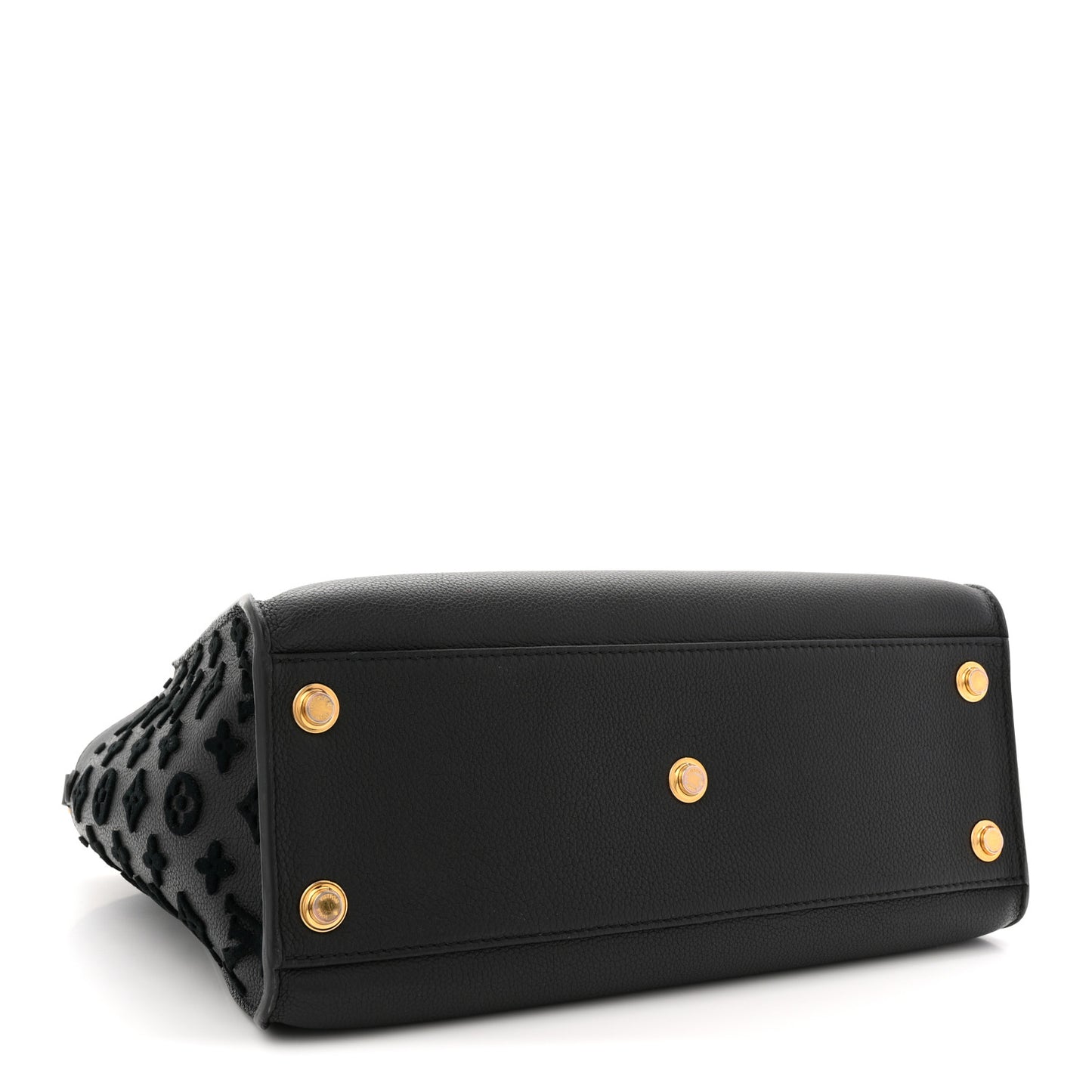 Calfskin Monogram Tufting On My Side Black