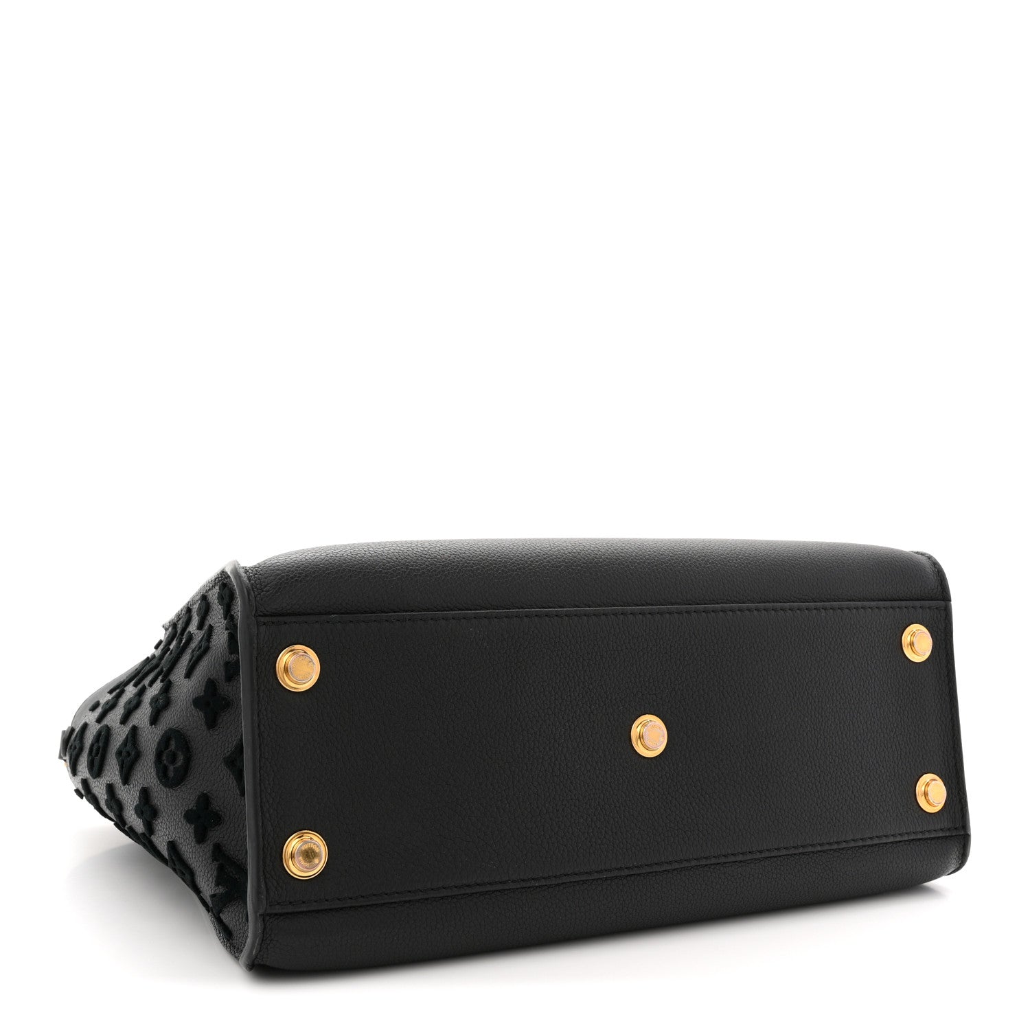 Louis Vuitton Calfskin Monogram Tufting On My Side Black 4 of 12