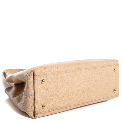 Chanel Caviar CC Shoulder Bag Beige 4 of 7