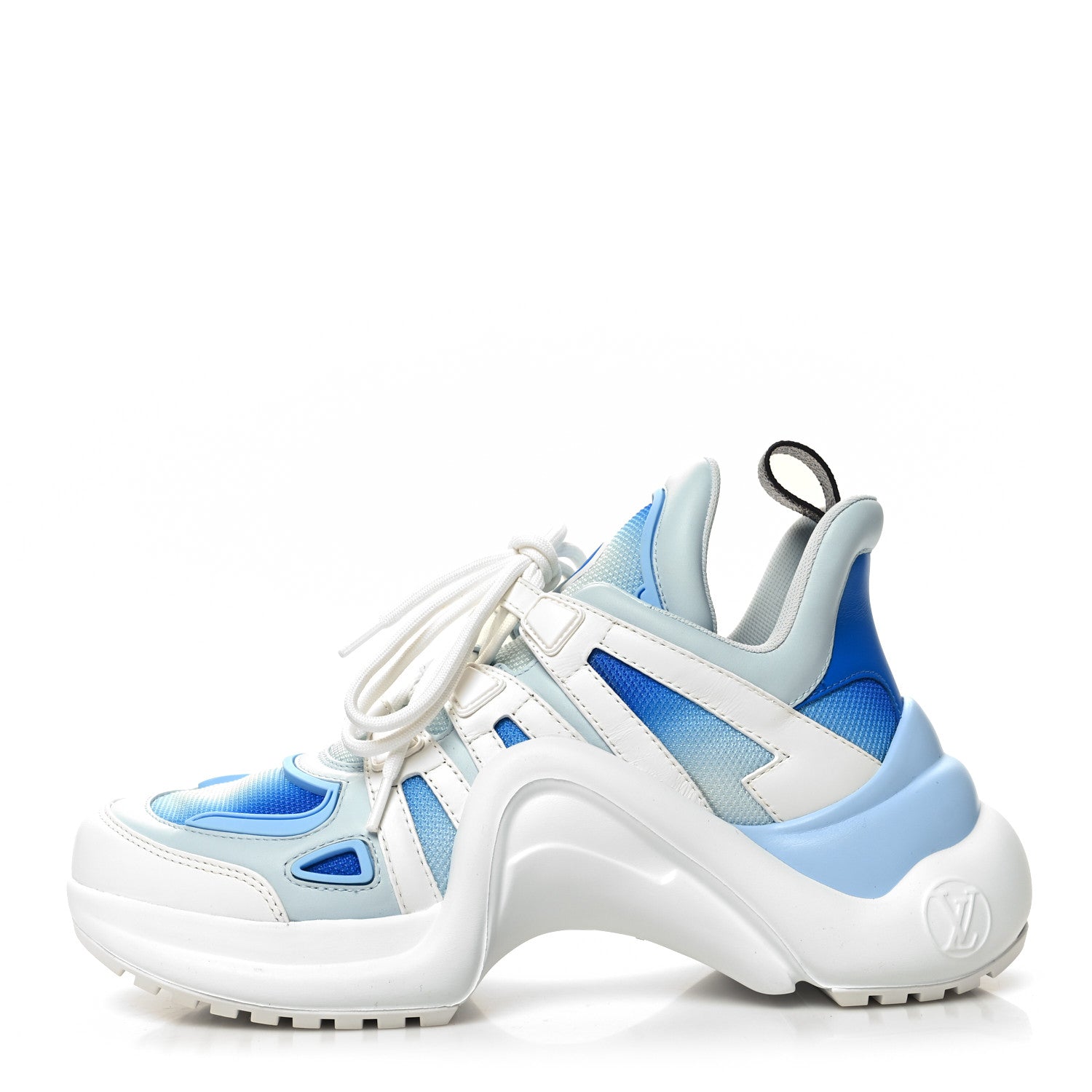 Louis Vuitton Calfskin LV Archlight Gradient Sneakers 37.5 Light Blue 1 of 8