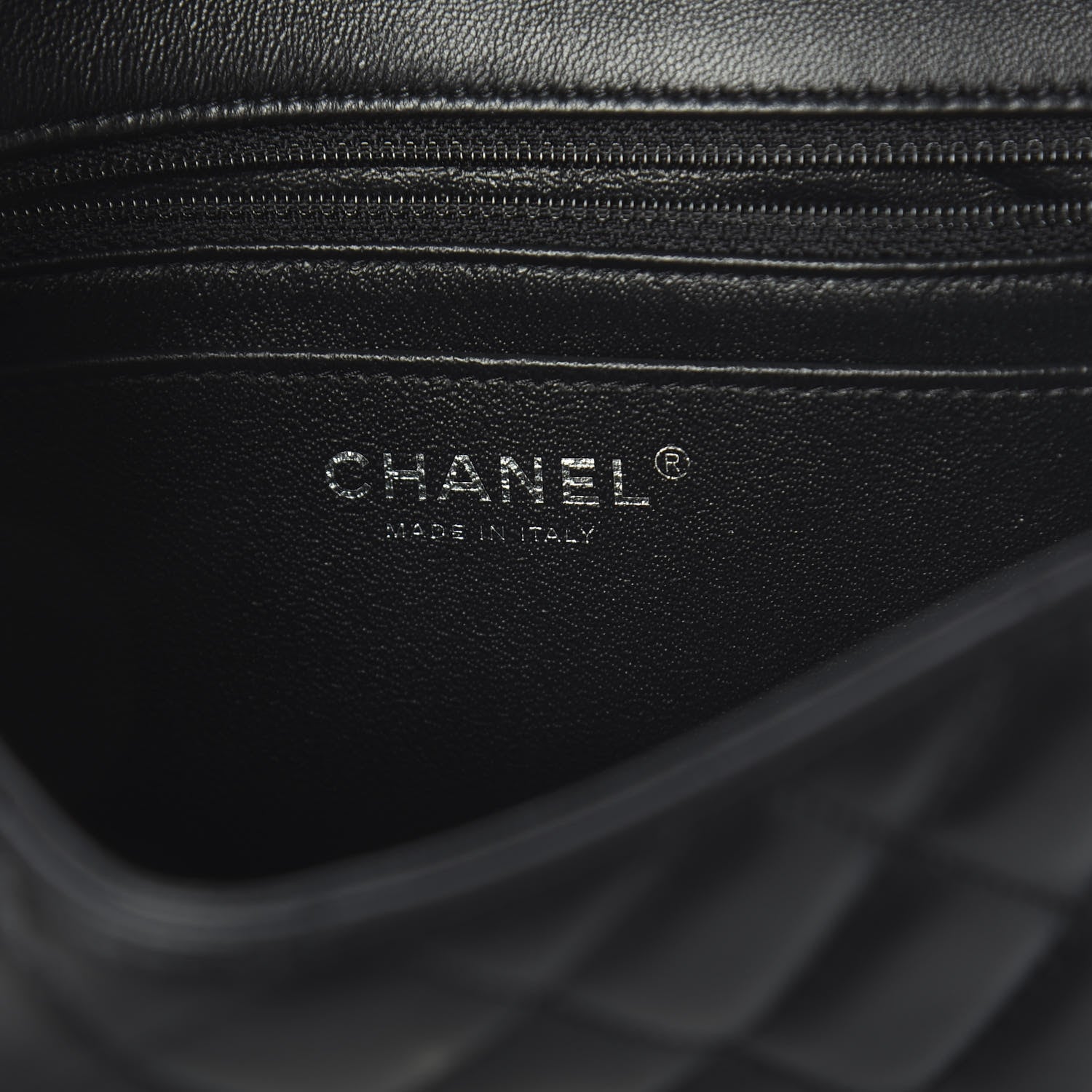 Chanel Lambskin Quilted Mini Rectangular Flap Black 6 of 9