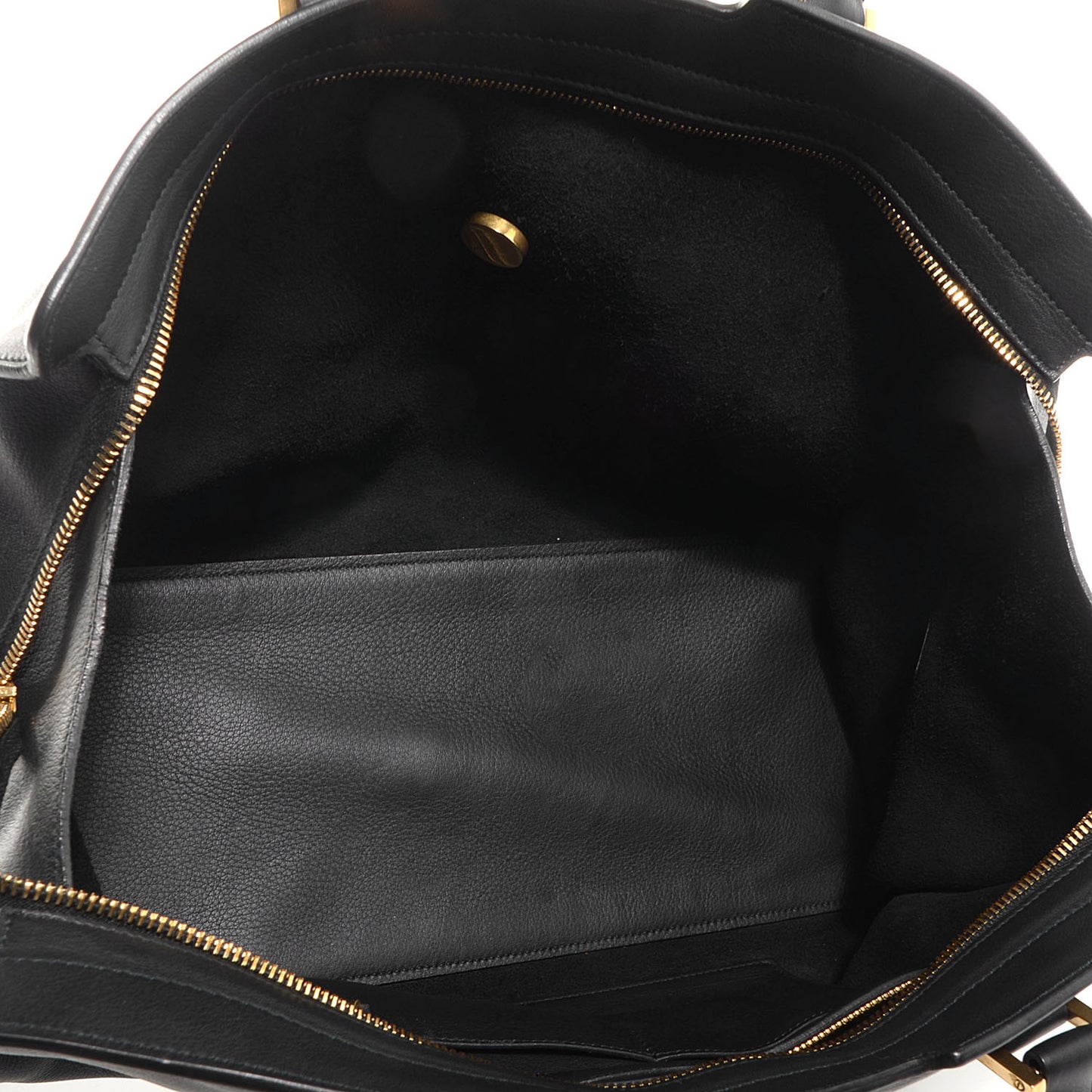 Leather Medium Classic Y Cabas Black