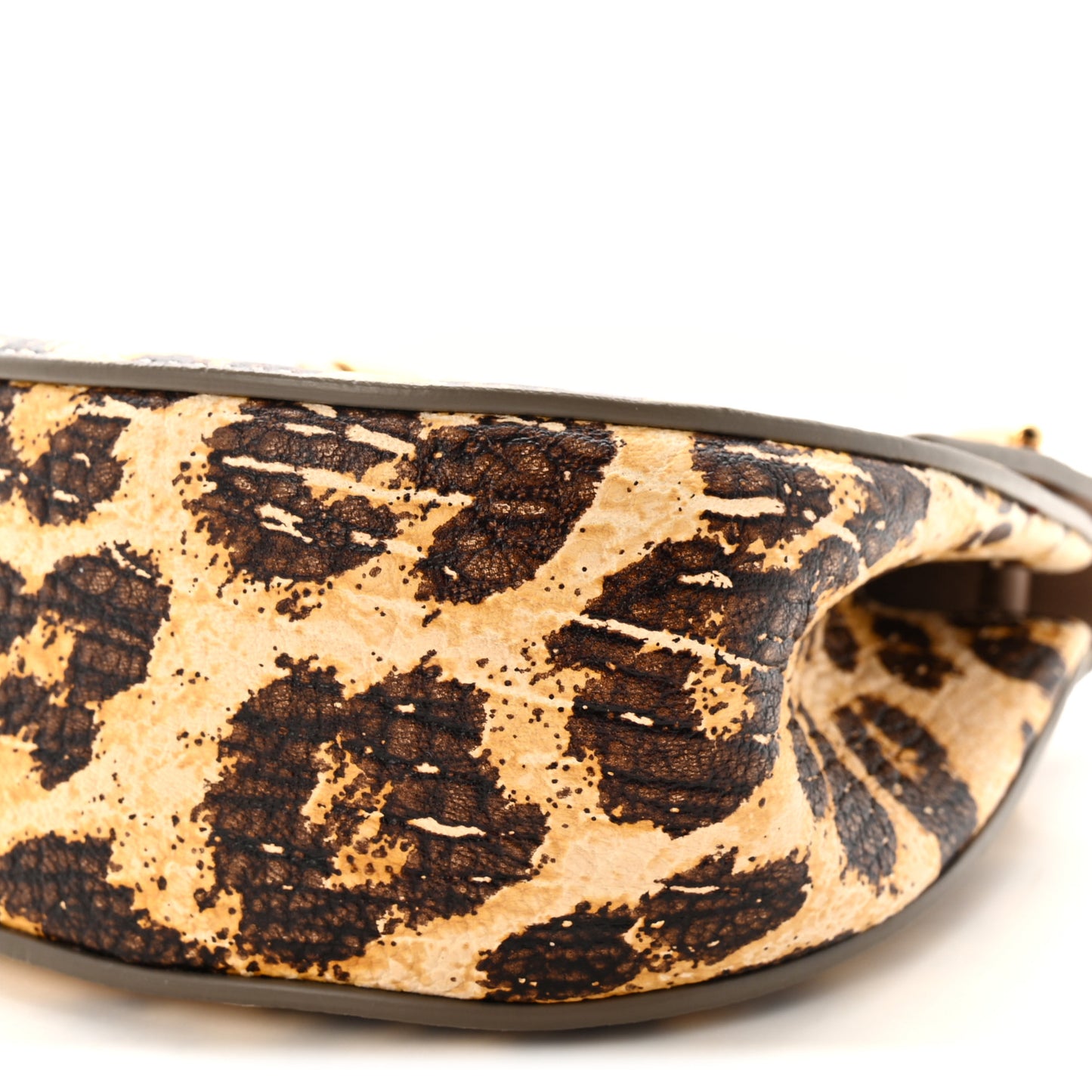 Calfskin Leopard Print Mini Drew Shoulder Bag