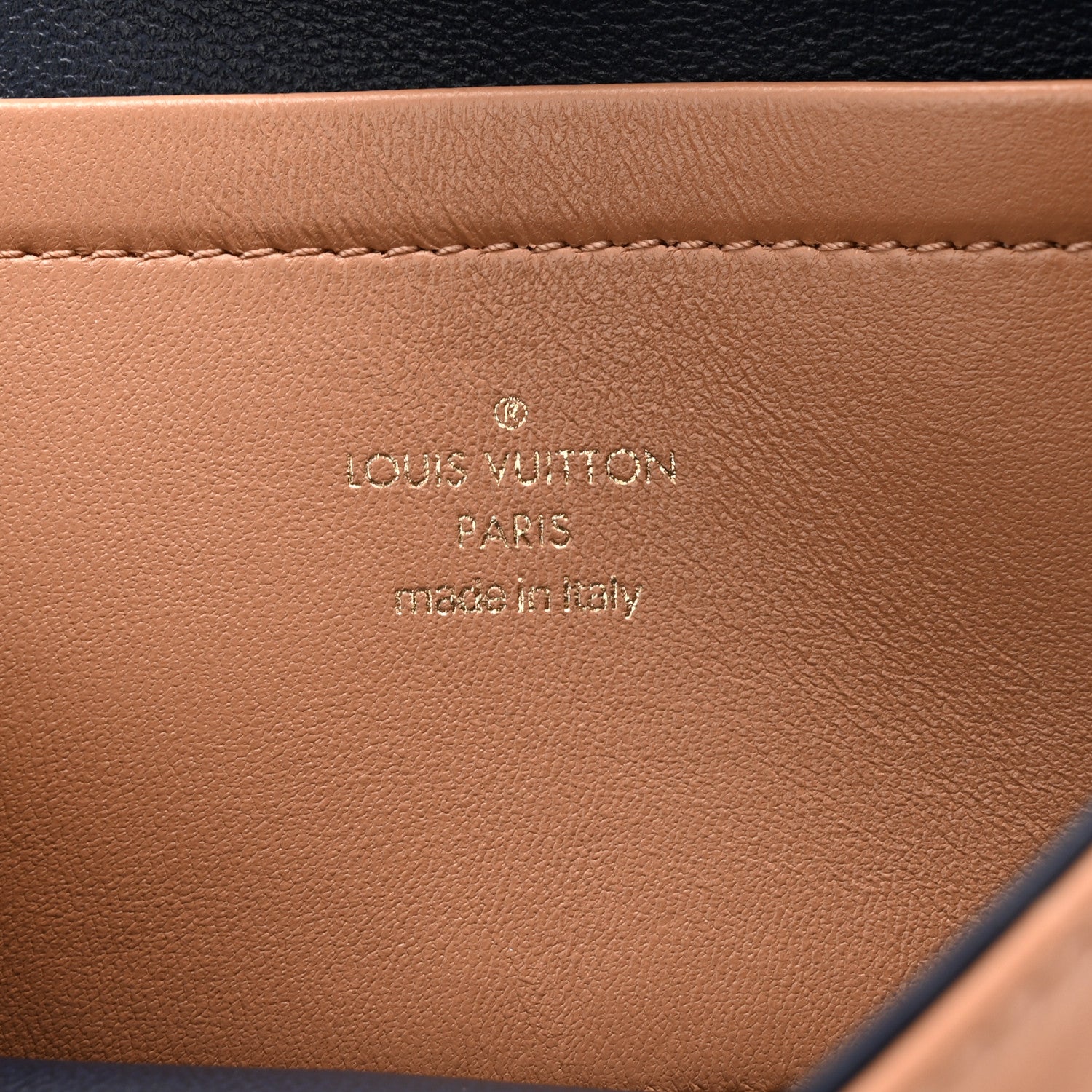 Louis Vuitton Lambskin Embossed Monogram Pochette Coussin Camel 6 of 9
