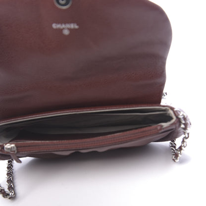 Chanel Caviar Half Moon Wallet On Chain WOC Bordeaux 5 of 12