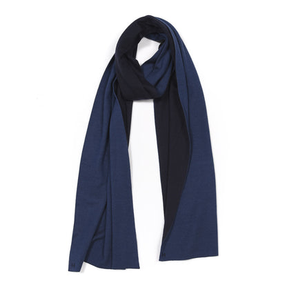 Hermes Cashmere Silk Stole Bleu 1 of 4