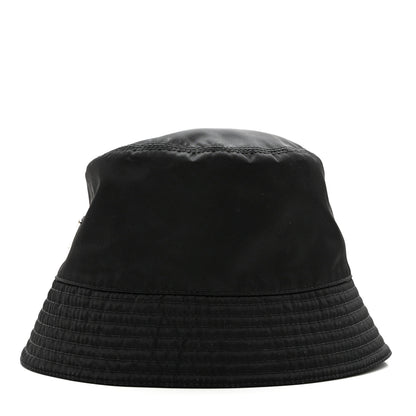 Prada Re-Nylon Metal Triangle Logo Womens Bucket Hat L Black 4 of 10