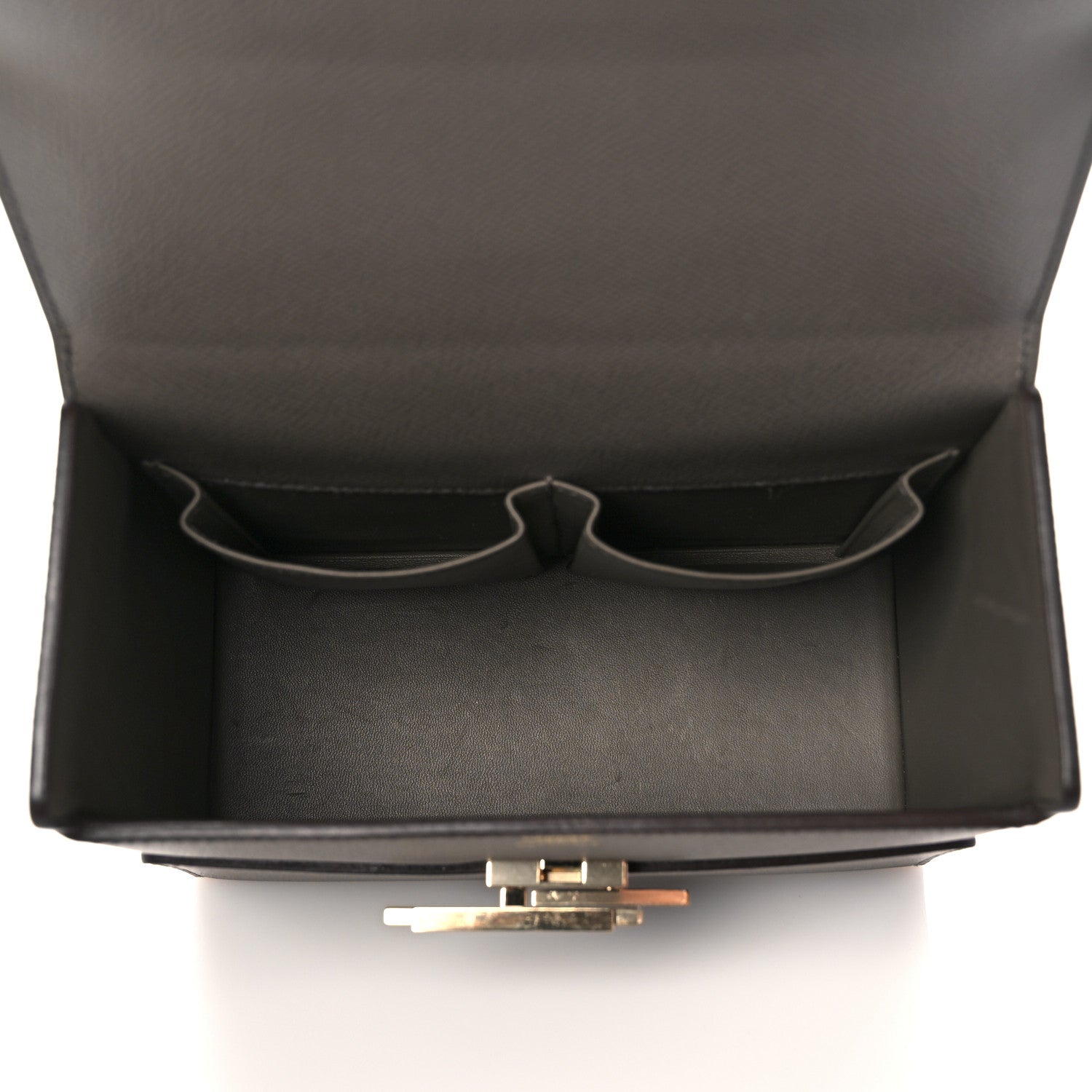 Hermes Epsom Cinhetic Boxy Top Handle Bag Etain 5 of 13