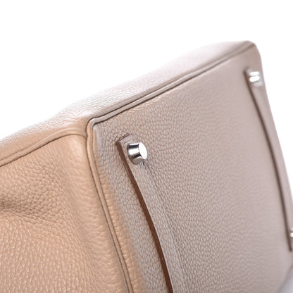 Hermes Taurillon Clemence Birkin 35 Argile 8 of 33