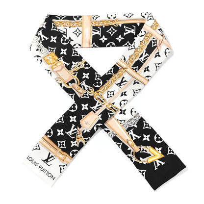 Louis Vuitton Silk Monogram Confidential Bandeau Black 1 of 3