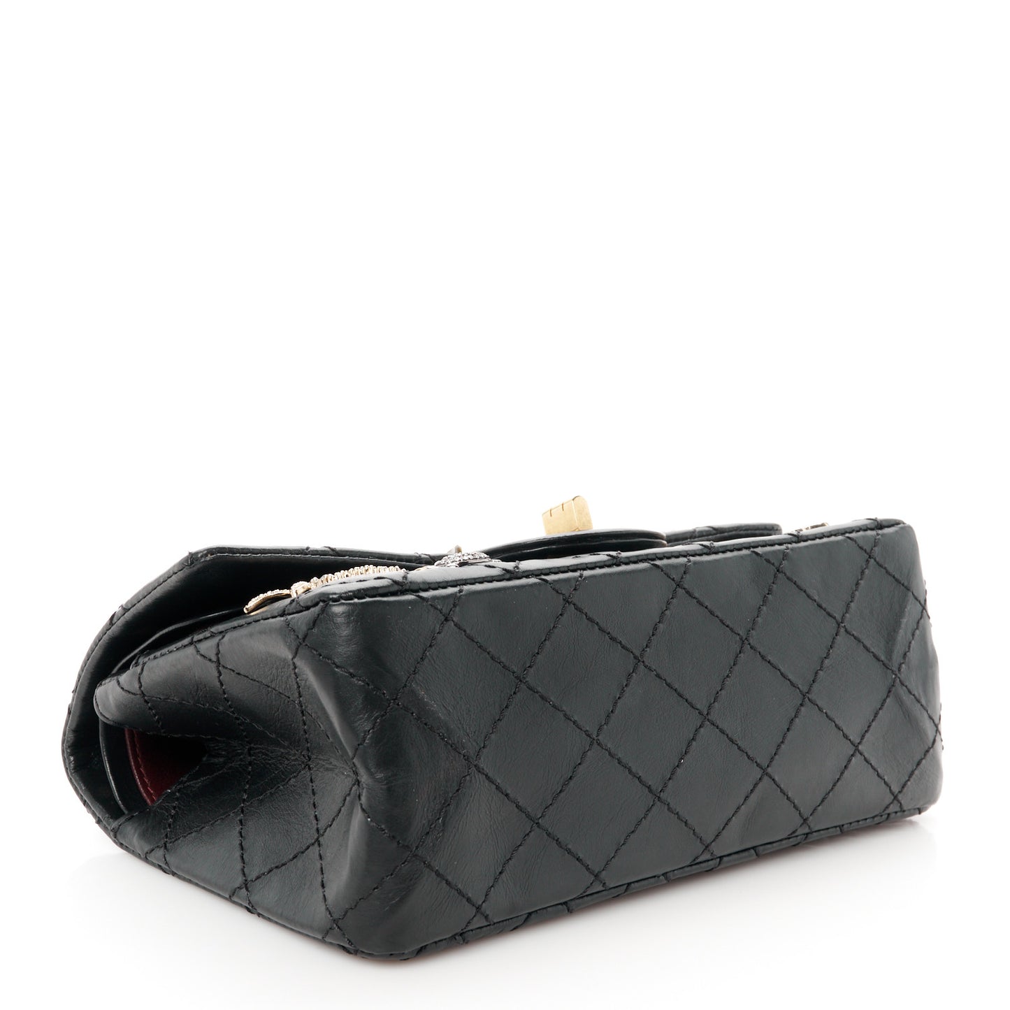 Aged Calfskin Lucky Charms 2.55 Reissue 224 Flap Black