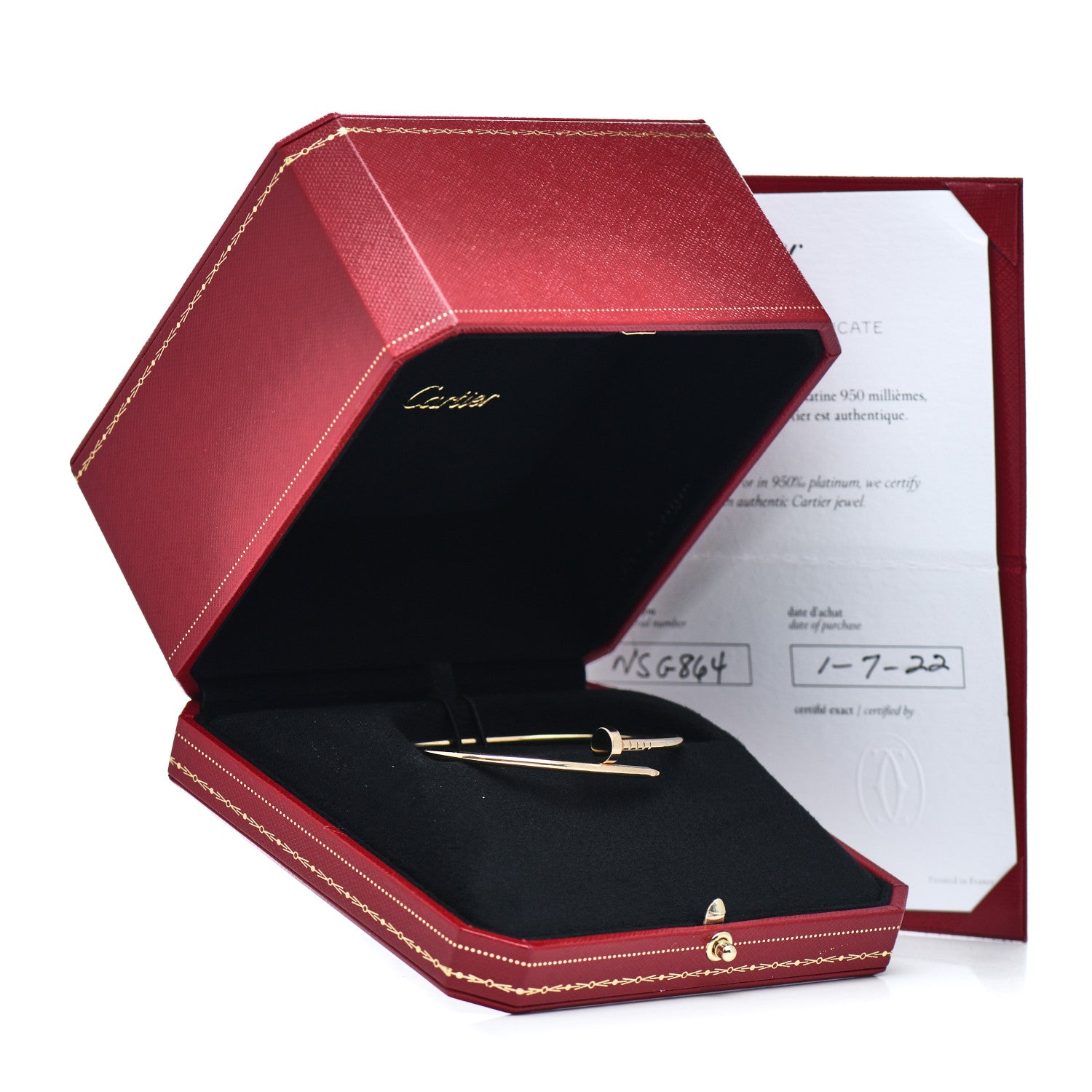 Cartier 18K Yellow Gold Small Juste Un Clou Bracelet 18 5 of 5