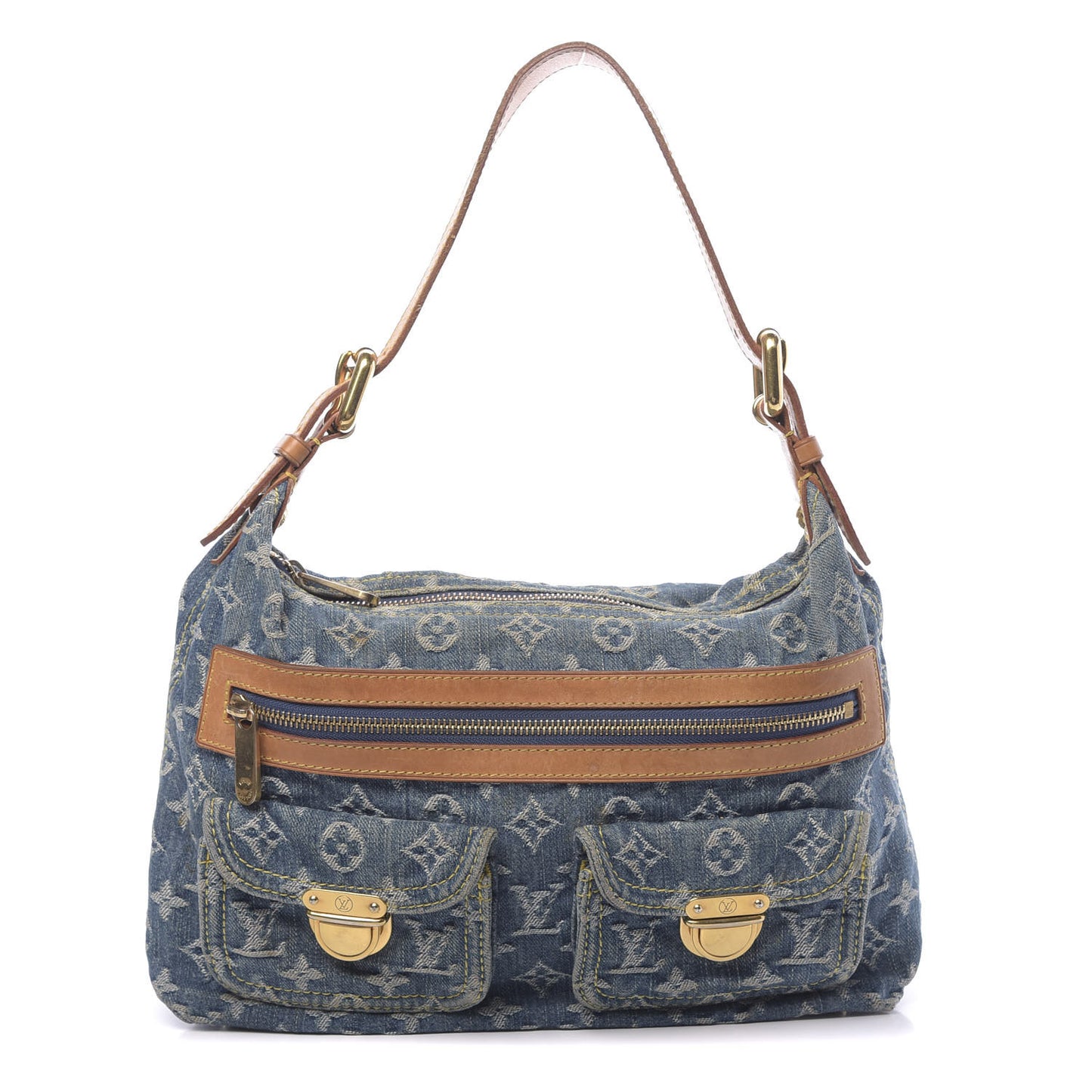 Monogram Denim Baggy PM Blue