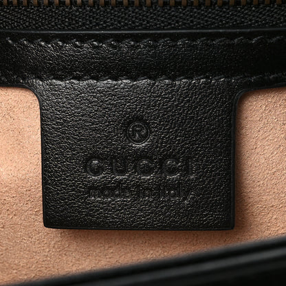 Gucci Calfskin Matelasse Medium GG Marmont Shoulder Bag Black 6 of 8