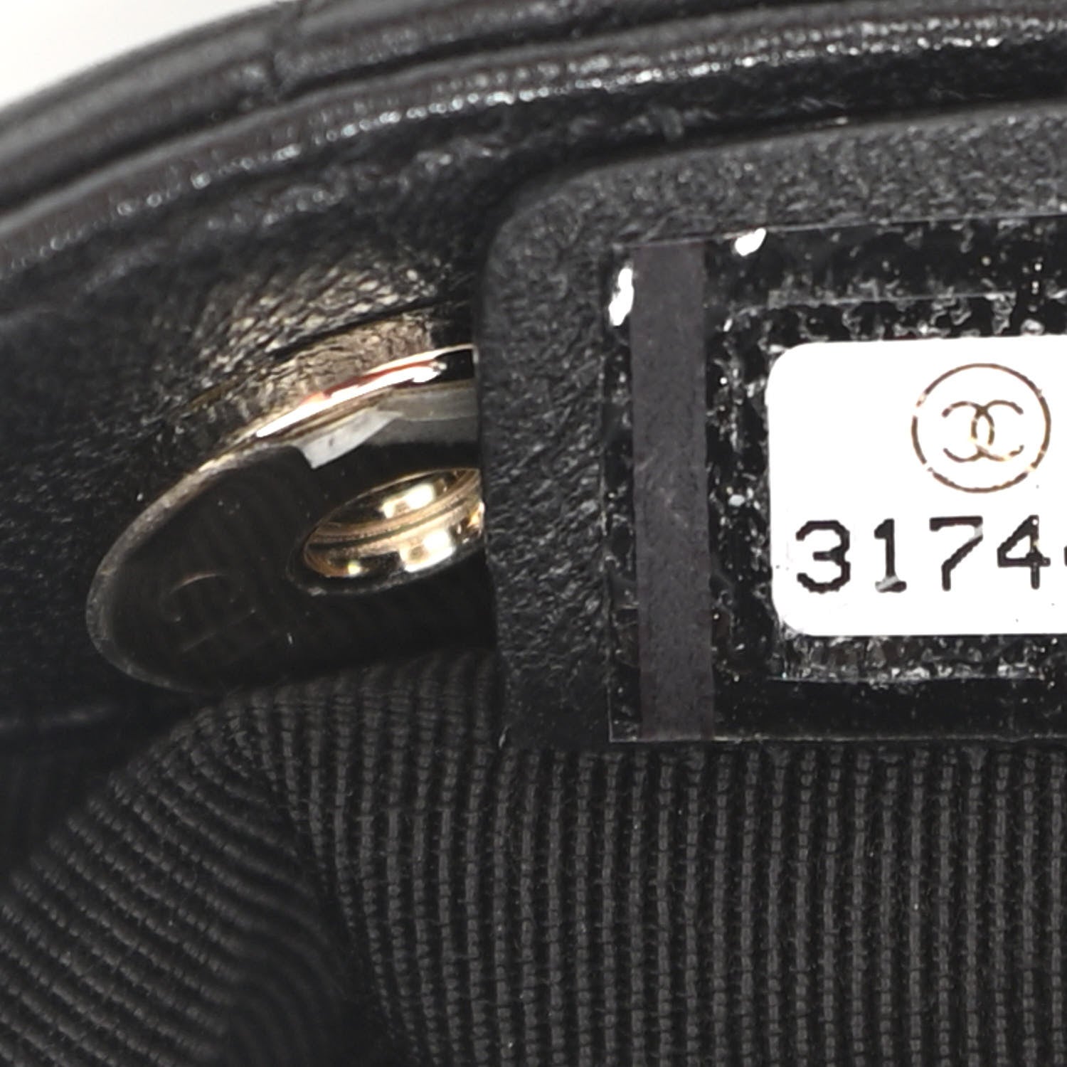 Chanel Lambskin Quilted Tiny Shopping Clutch With Chain Black 7 of 11