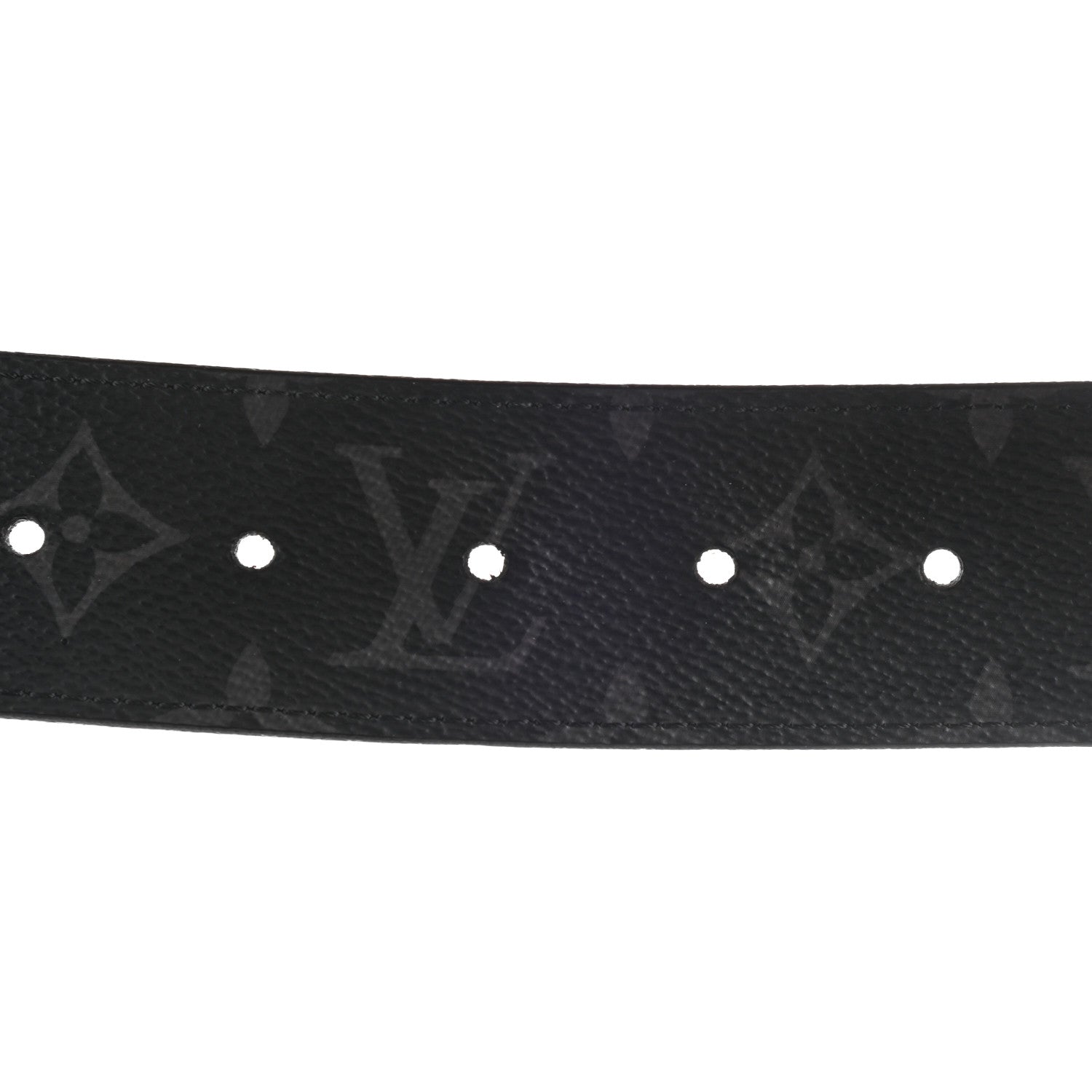 Louis Vuitton Monogram Eclipse Taigarama 40mm LV Initiales Reversible Belt 105 42 Black 5 of 5