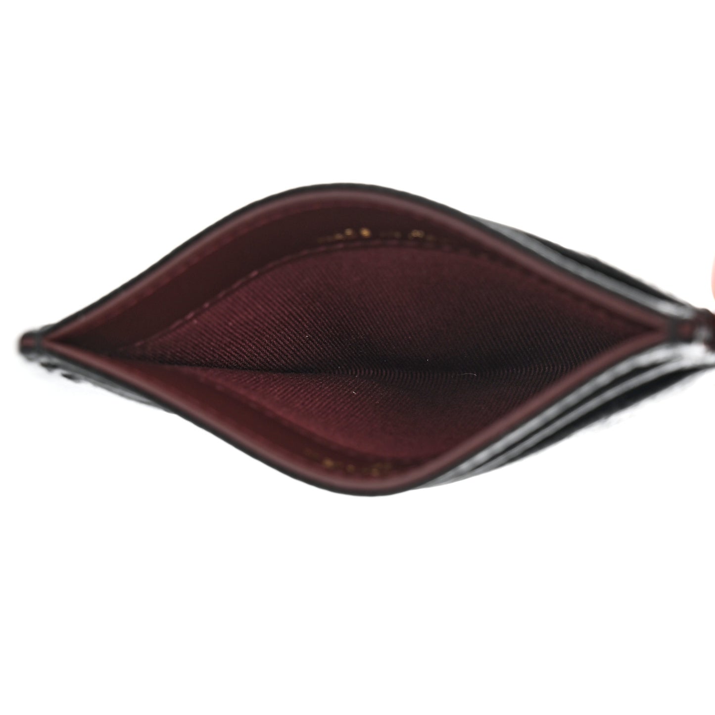 Caviar Quilted Card Holder Black