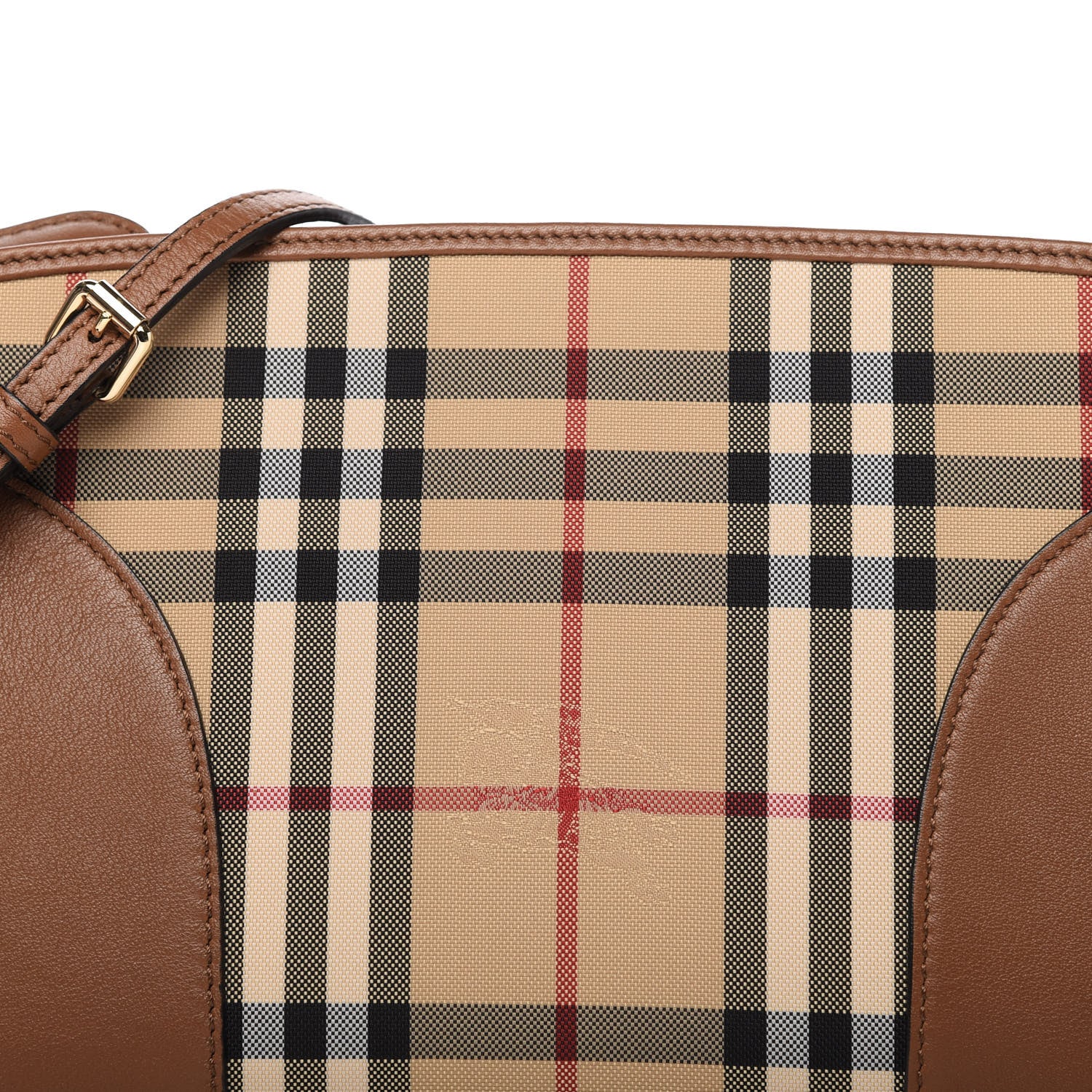 Burberry Horseferry Check Small Chichester Crossbody Clutch Bag Honey Tan 9 of 9