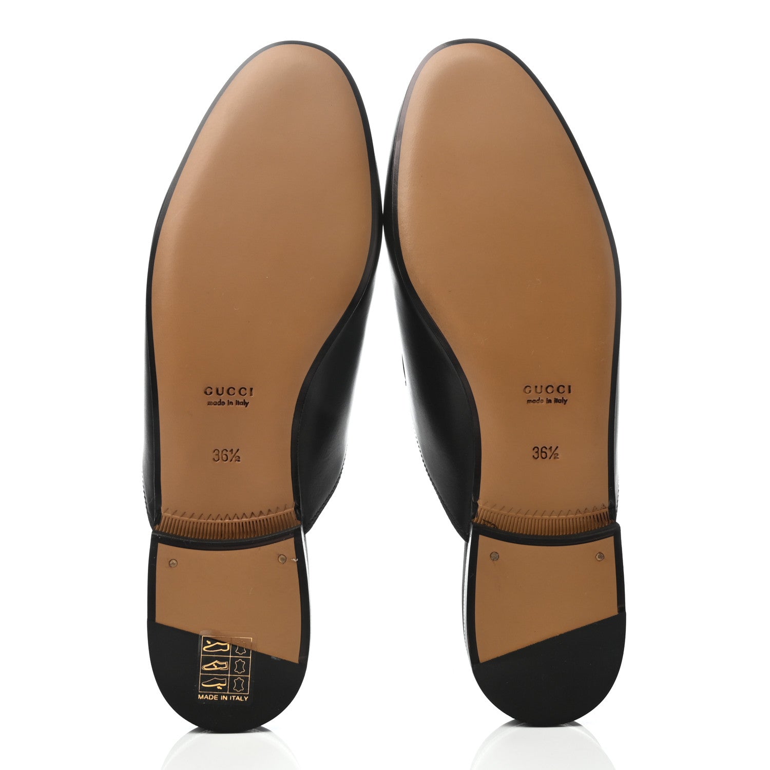 Gucci Calfskin Womens Princetown Slippers 36.5 Black 5 of 8
