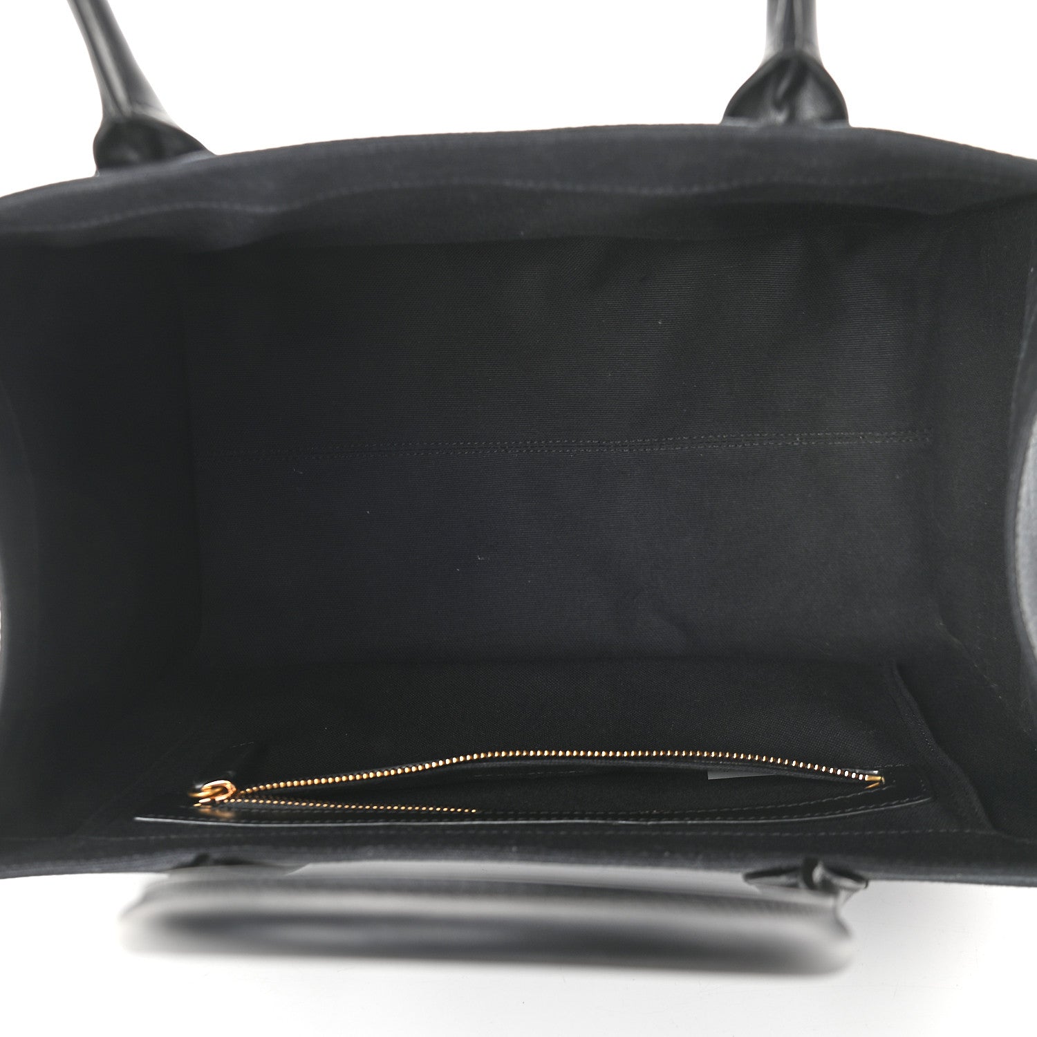 Versace Canvas Suppler Calfskin Cabas GV Signature Tote Black 5 of 8