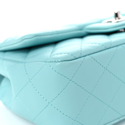 Chanel Lambskin Quilted Mini Rectangular Flap Light Blue 5 of 12