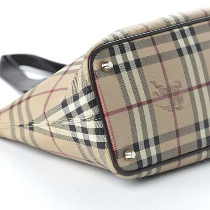 Burberry Haymarket Check Medium Regent Tote Chocolate 6 of 10