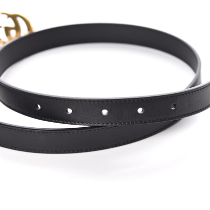 Gucci Calfskin Double G 20mm Belt 80 32 Black 4 of 6