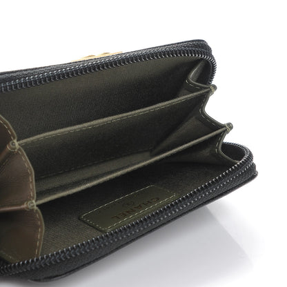 Chanel Caviar Quilted Boy Zip Around Coin Purse Wallet Black 6 of 9
