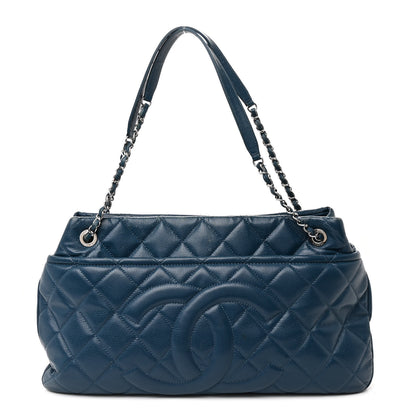 Chanel Caviar Quilted Timeless CC Soft Tote Blue 1 of 13