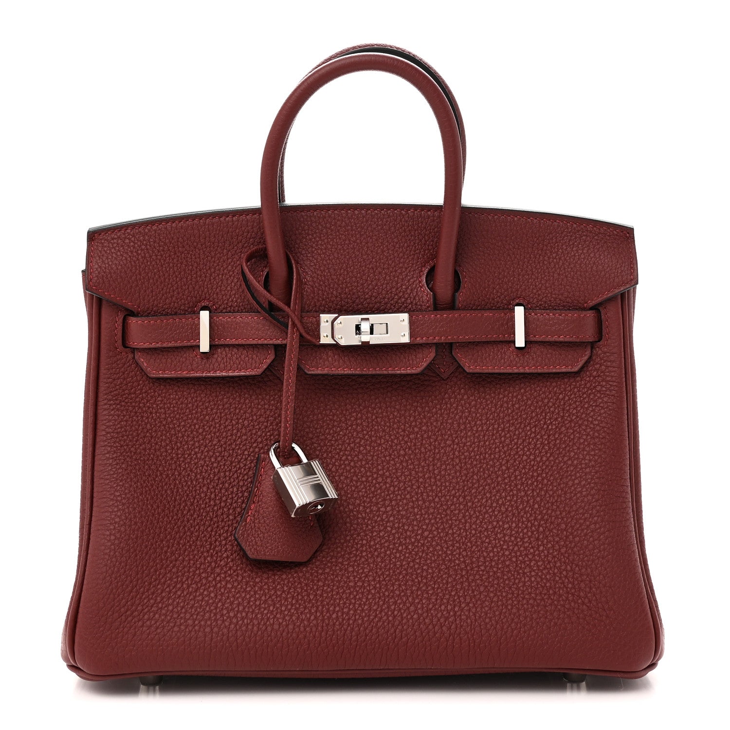 Hermes Togo Birkin 25 Rouge H 1 of 11