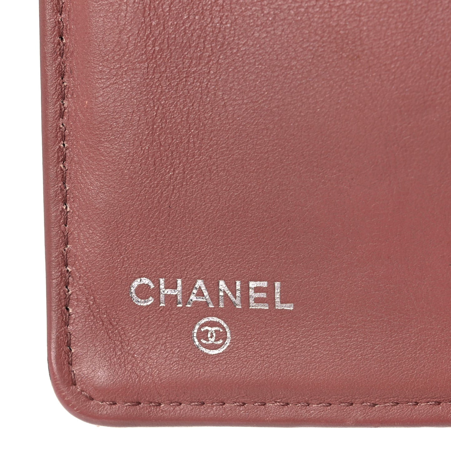 Striated Patent Yen Wallet Pink