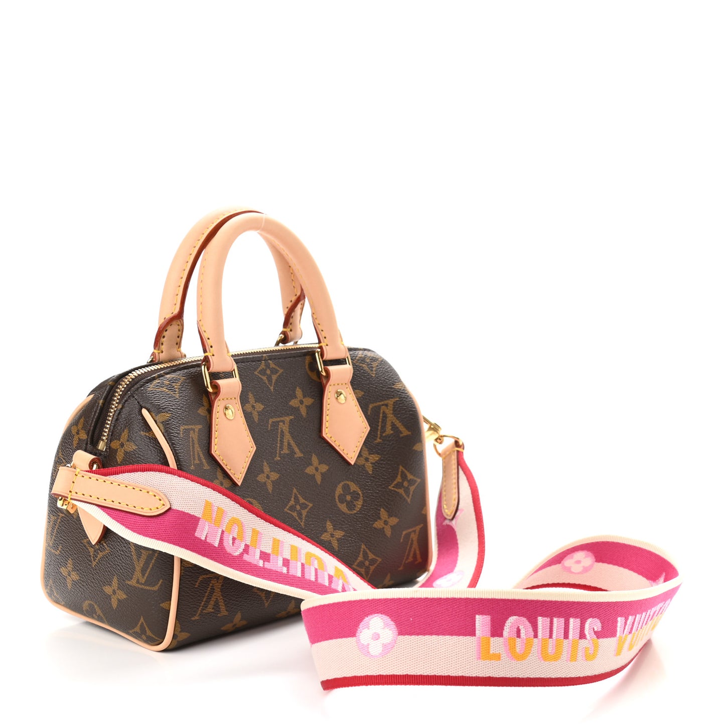 Monogram Speedy Bandouliere 20 Fuchsia