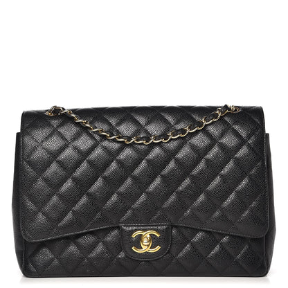 Chanel Caviar Quilted Maxi Double Flap Black 1 of 7