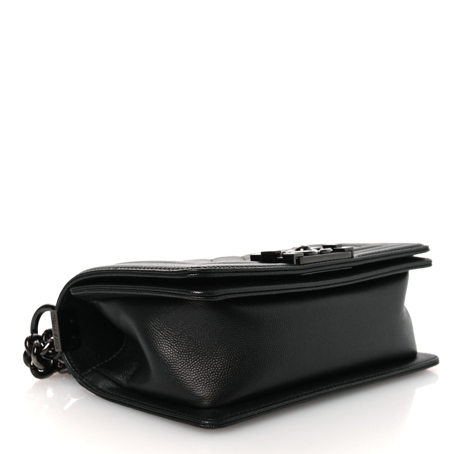 Caviar Quilted Small Boy Flap So Black