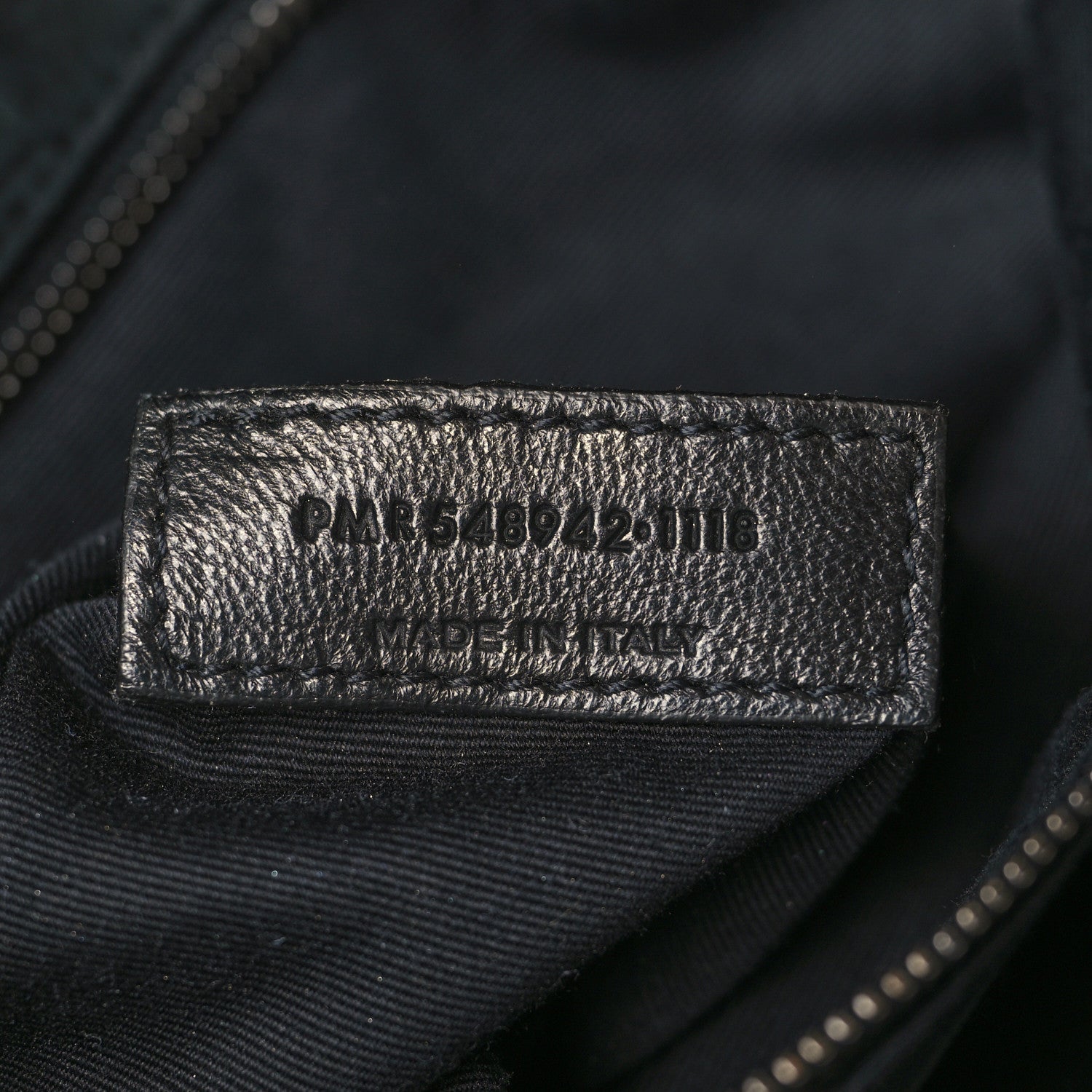 Saint Laurent Nubuck Crocodile Embossed Monogram Medium Niki Chain Satchel Black 7 of 11