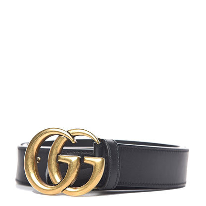 Gucci Calfskin Double G 30mm Belt 75 30 Black 1 of 7