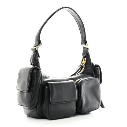 Miu Miu Nappa Multi Pocket Hobo Black 3 of 10