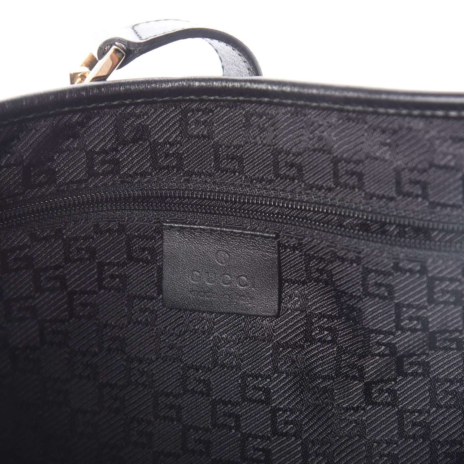 Gucci Monogram Small Jackie O Hobo Black 5 of 7