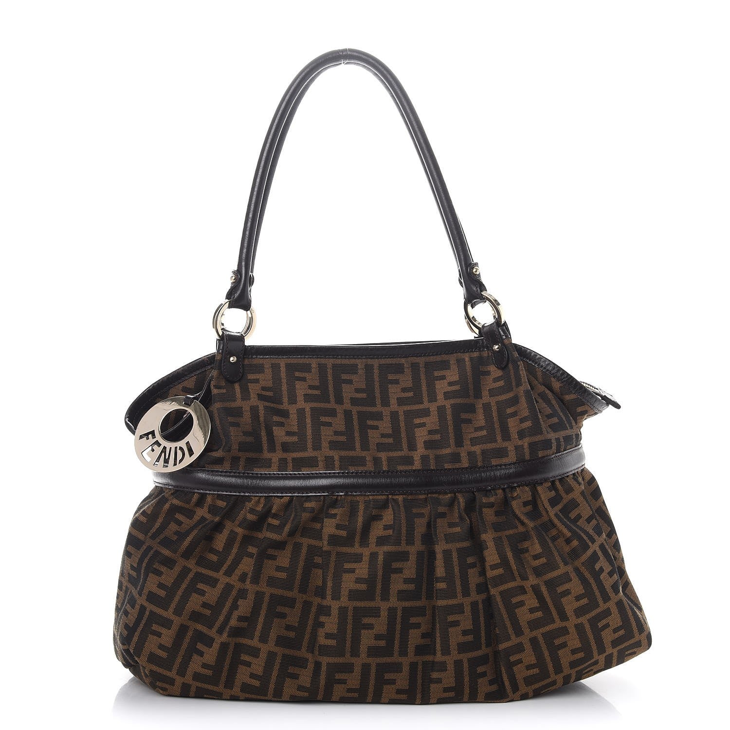 Fendi Zucca Large Chef Shopper Tote Tobacco 1 of 7