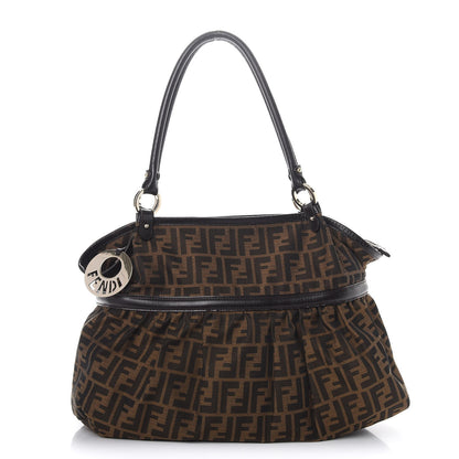 Fendi Zucca Large Chef Shopper Tote Tobacco 1 of 7