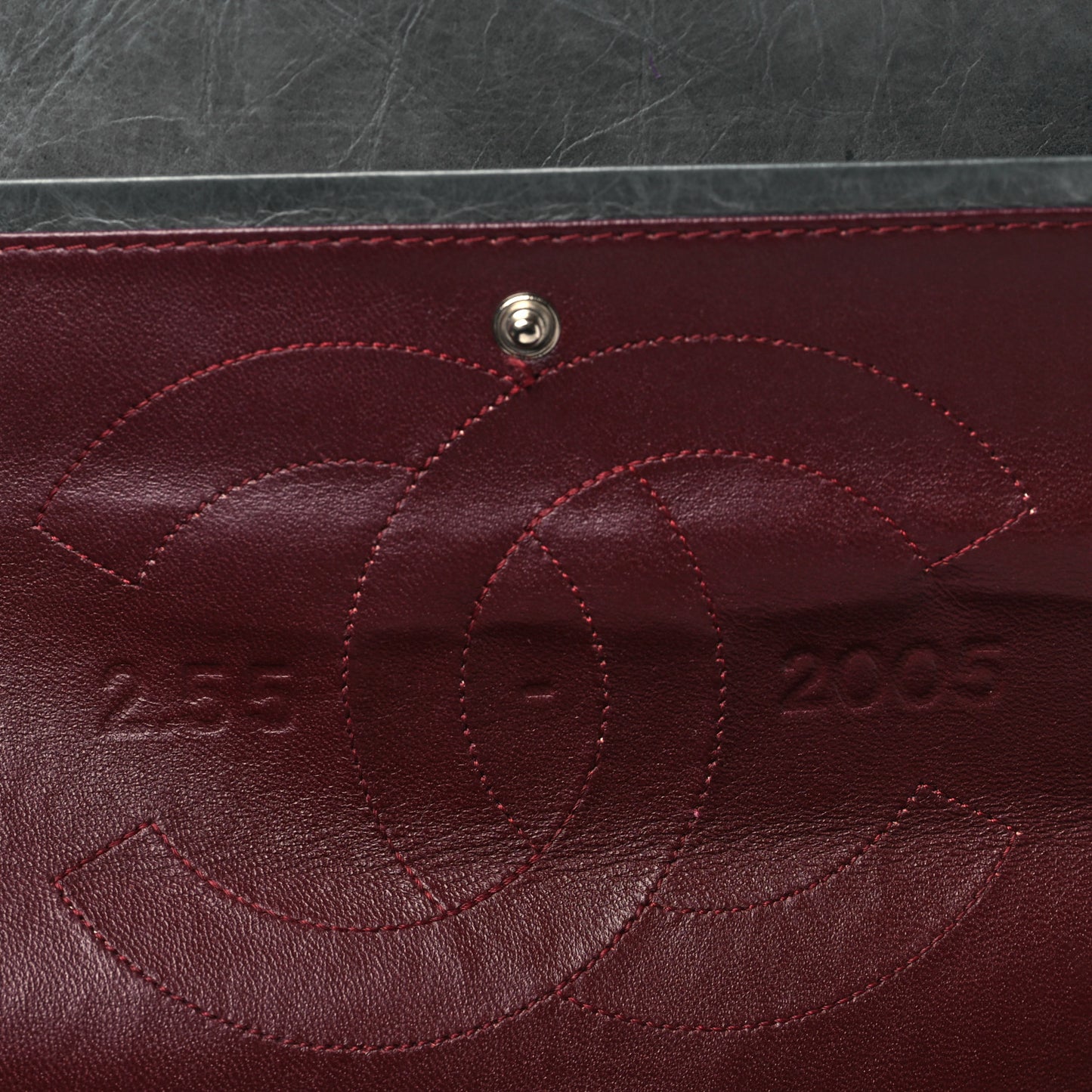 Aged Calfskin Quilted 50th Anniversary 2.55 Reissue 227 Flap Grey