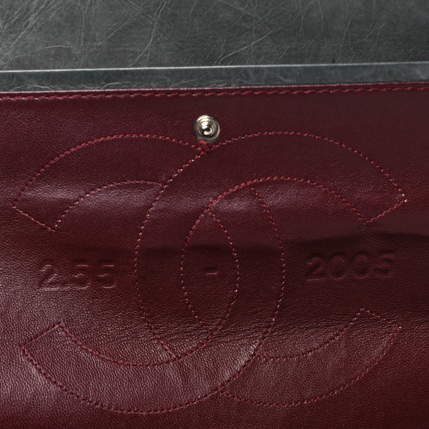 Chanel Aged Calfskin Quilted 50th Anniversary 2.55 Reissue 227 Flap Grey 7 of 10