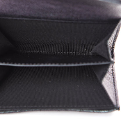 Chanel Iridescent Caviar Quilted Flap Card Holder Wallet Black 4 of 8
