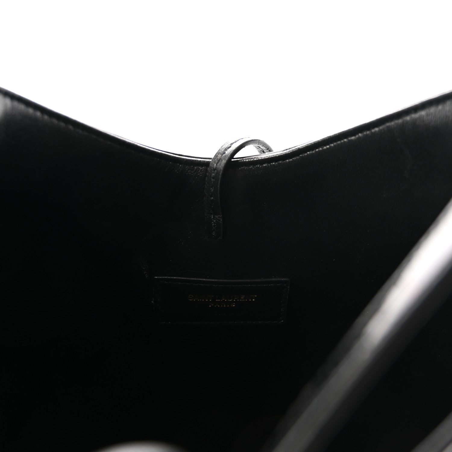 Saint Laurent Patent Calfskin Rendez-Vous Hobo Black 7 of 10