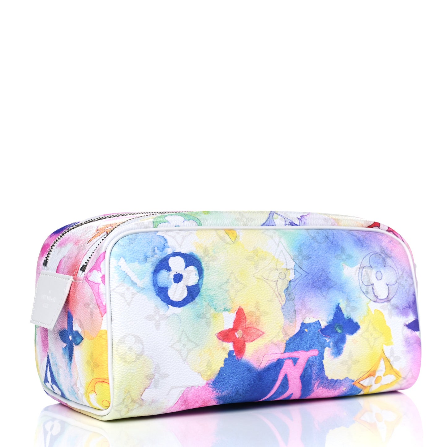 Monogram Watercolor Dopp Kit Toilet Pouch Multicolor