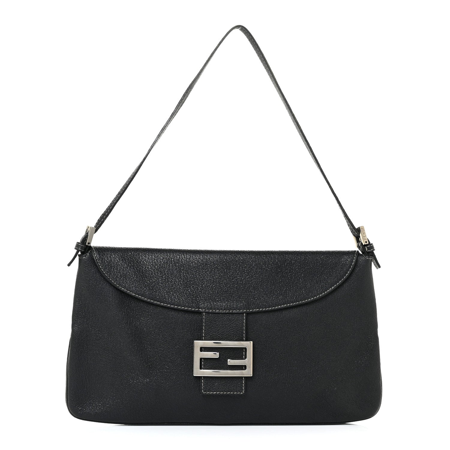 Fendi Calfskin Baguette Black 1 of 17