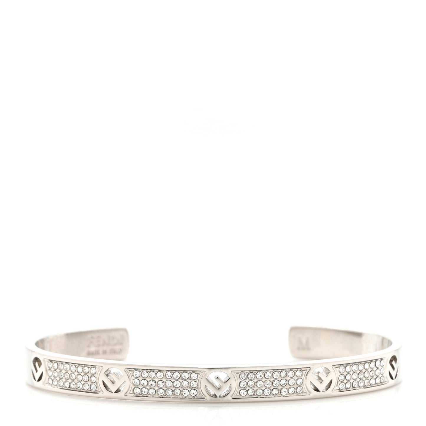 Metal Crystal F Is Fendi Bracelet M Silver