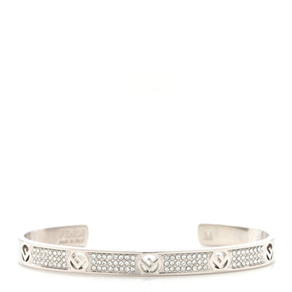Fendi Metal Crystal F Is Fendi Bracelet M Silver 1 of 7