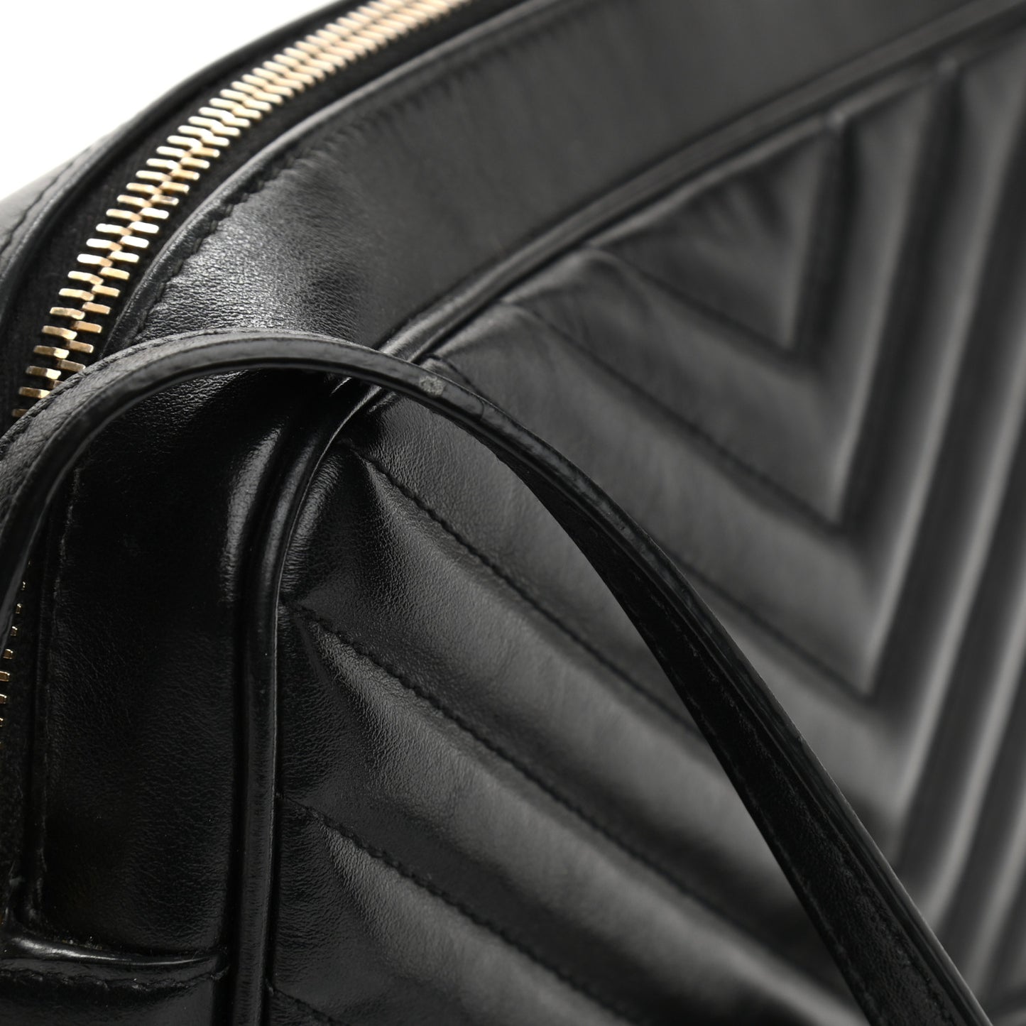 Calfskin Matelasse Monogram Lou Camera Bag Black